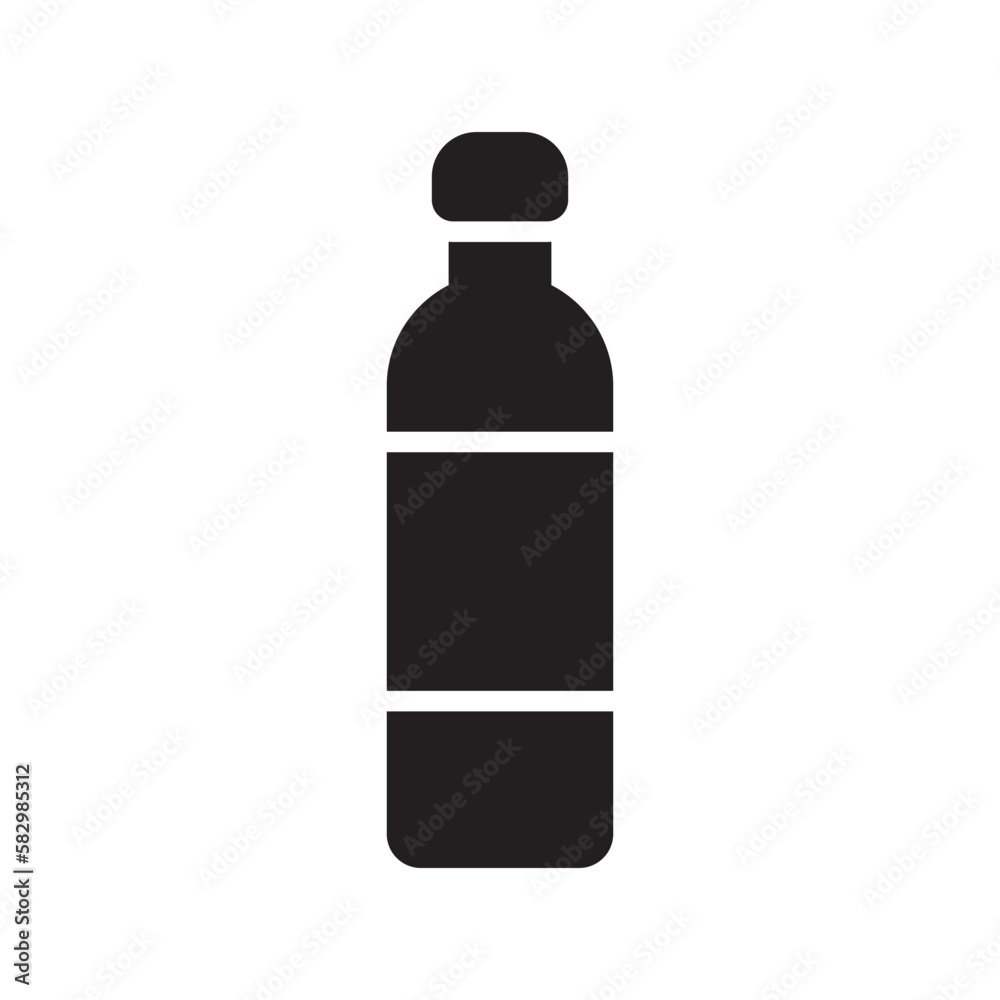 bottle icon or logo isolated sign symbol vector illustration - high quality black style vector icons

