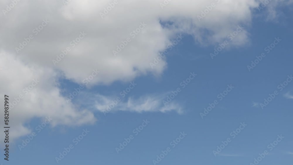 Time Lapse of Moving Clouds Across Blue Sky Time Lapse of Moving Clouds Across Blue Sky