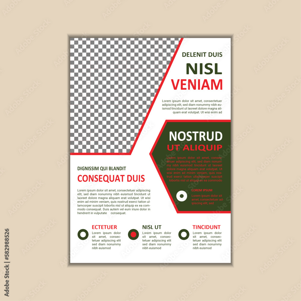 The corporate business flyer template is simple and clean a4 size with bleed vector design The corporate business flyer template is simple and clean a4 size with bleed vector design