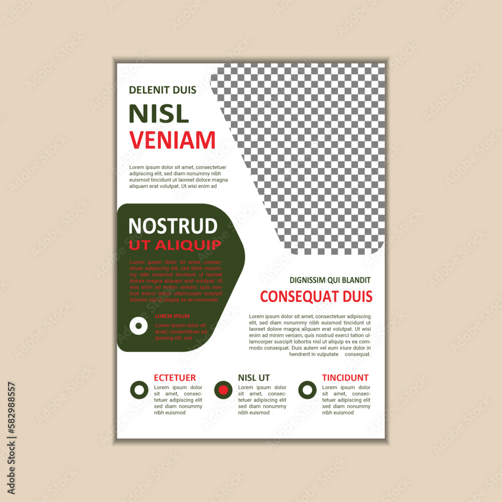 The corporate business flyer template is simple and clean a4 size with bleed vector design The corporate business flyer template is simple and clean a4 size with bleed vector design