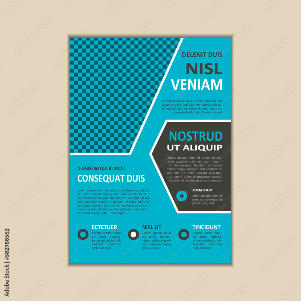 The corporate business flyer template is simple and clean a4 size with bleed vector design The corporate business flyer template is simple and clean a4 size with bleed vector design