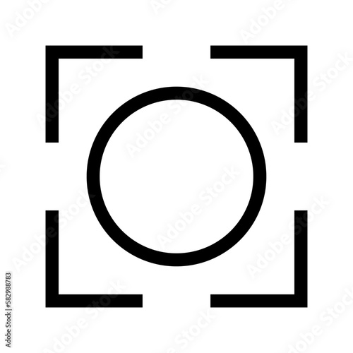focus icon or logo isolated sign symbol vector illustration - high quality black style vector icons 