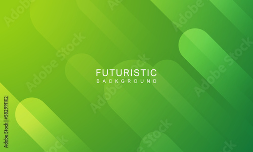Abstract green gradient geometric background