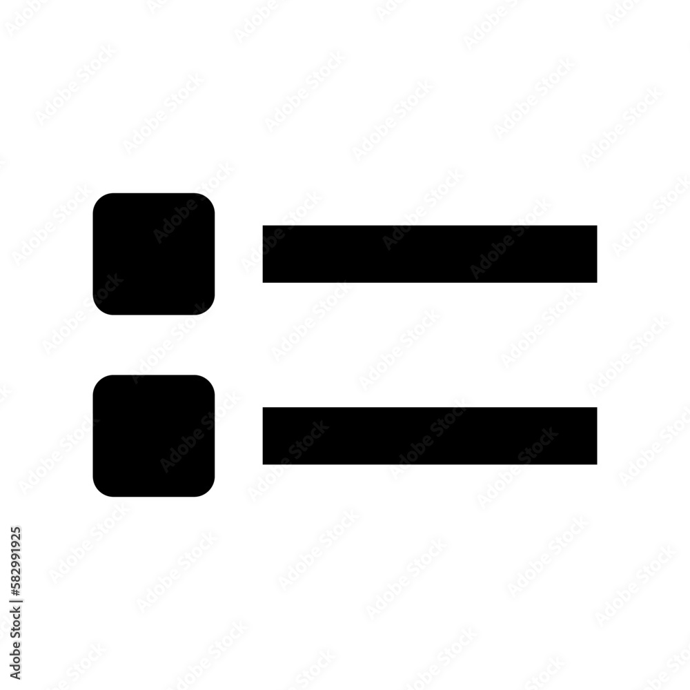 list icon or logo isolated sign symbol vector illustration - high quality black style vector icons
