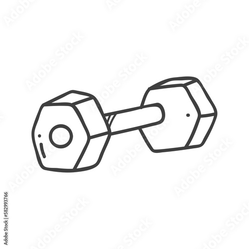 dumbbell isolated on white background