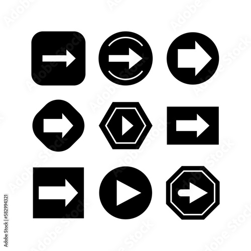 right icon or logo isolated sign symbol vector illustration - high quality black style vector icons 