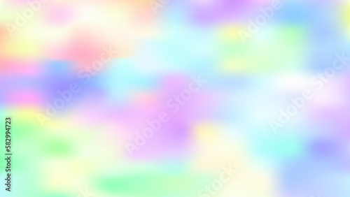 Holograph y2k background Holo minimal banner. Neon iridescent liquid light poster Holographic horizontal wallpaper texture 80s, 90s rainbow vibrant colors cover. Gradient blurred foil EPS