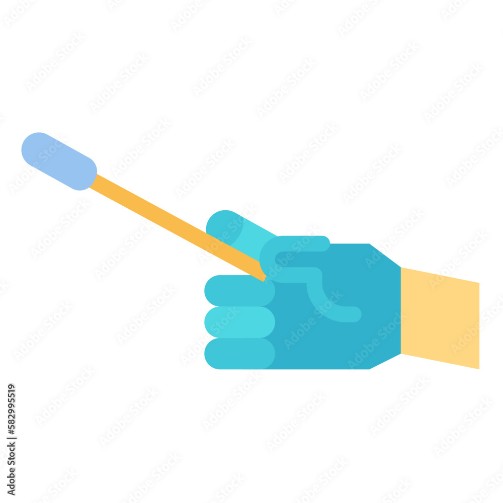 pcr test flat icon style pcr test flat icon style