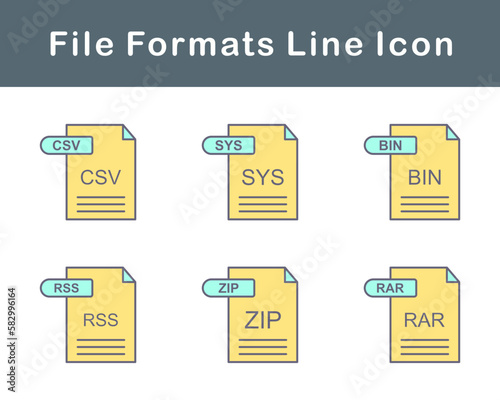 File Formats Vector Icon Set