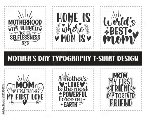Mother's day typography svg t-shirt design bundle. Home is where mom is typography t-shirt design. Mother's day best t-shirt design ideas, Typography design for mug, t-shirt, poster and hoodie