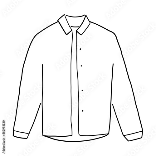shirt long sleeved doodle hand drawn