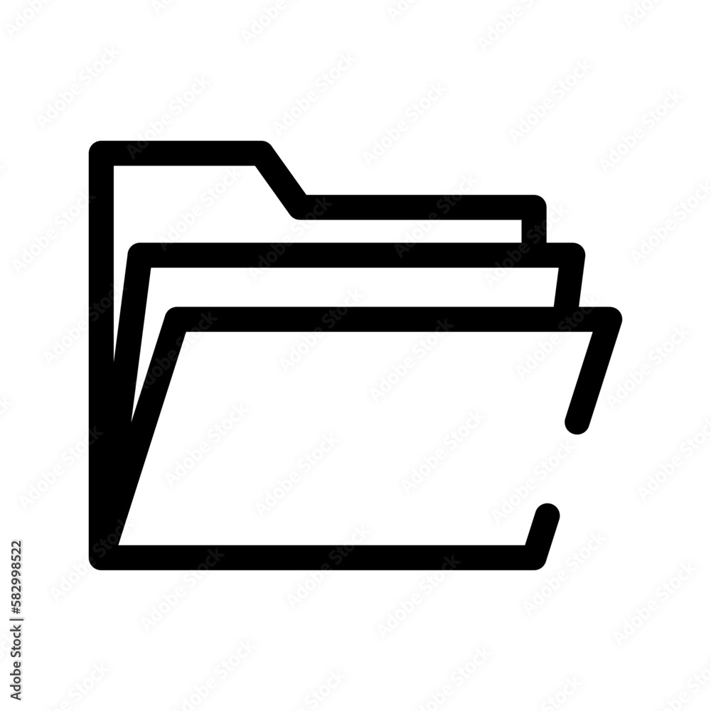 Folder Icon Vector Symbol Design Illustration Folder Icon Vector Symbol Design Illustration