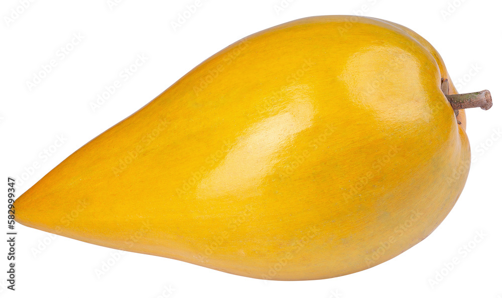 Egg fruit, Canistel, Yellow Sapote isolated on a transparent background
