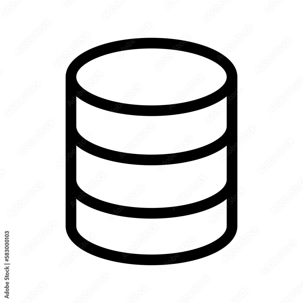 Database Icon Vector Symbol Design Illustration Database Icon Vector Symbol Design Illustration