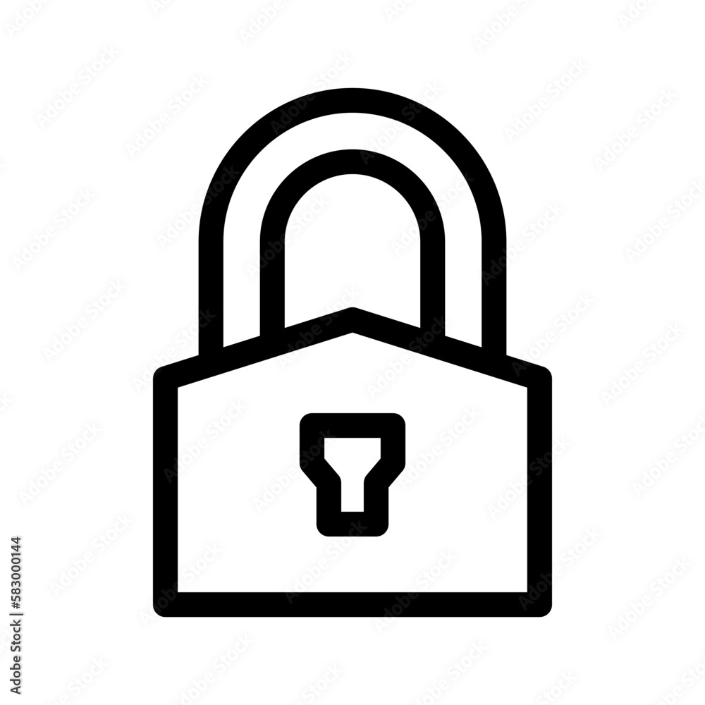 Padlock Icon Vector Symbol Design Illustration Padlock Icon Vector Symbol Design Illustration