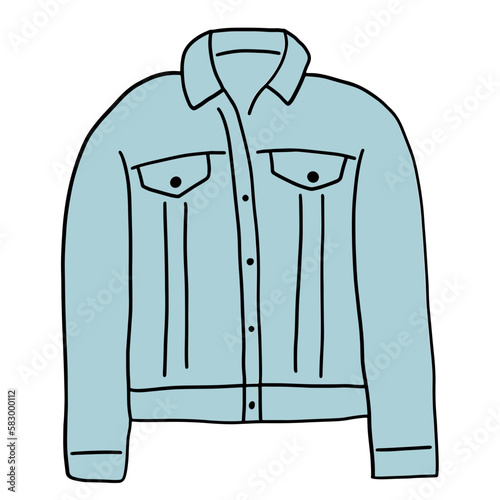 denim jacket hand drawn