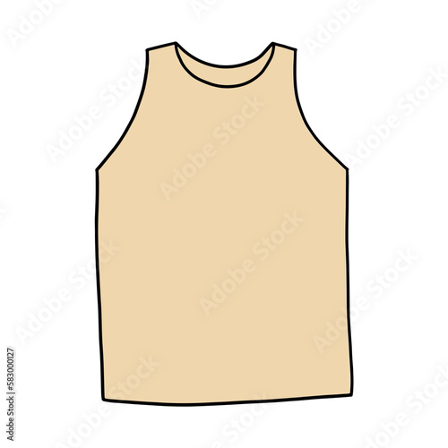 tank top hand drawn