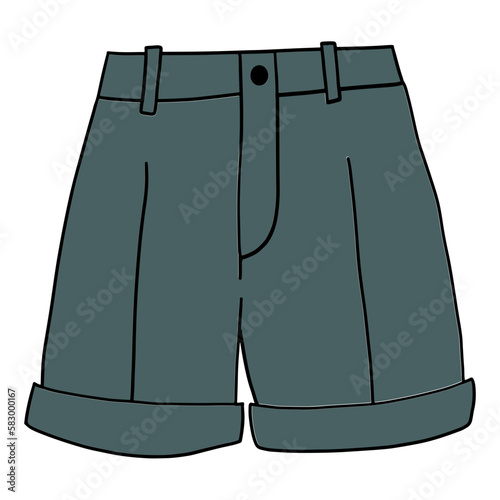 shorts hand drawn