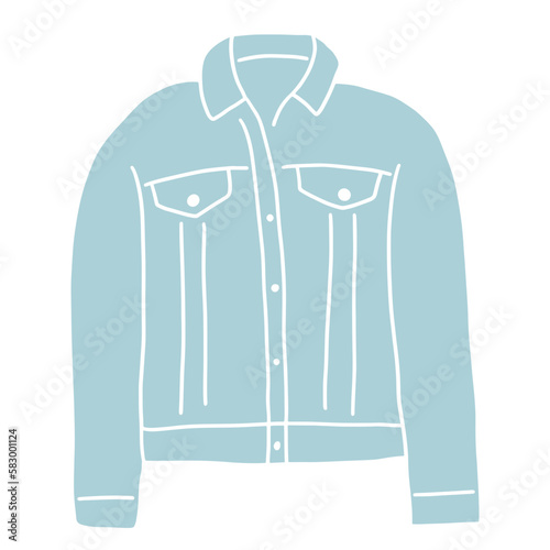 denim jacket hand drawn