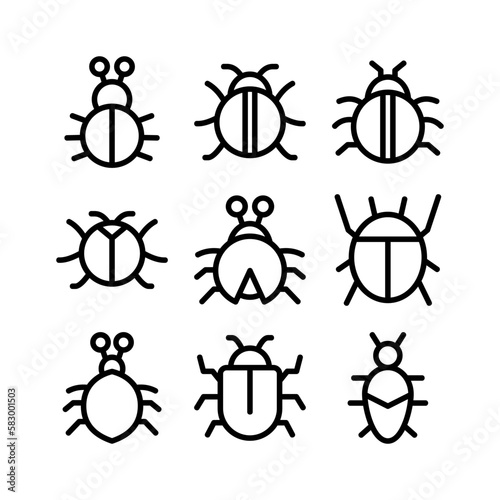insect icon or logo isolated sign symbol vector illustration - high quality black style vector icons
