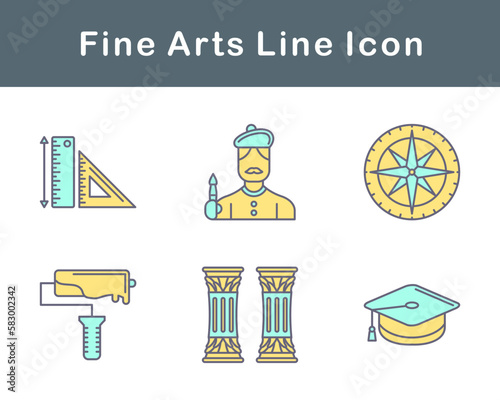 Fine Arts Vector Icon Set