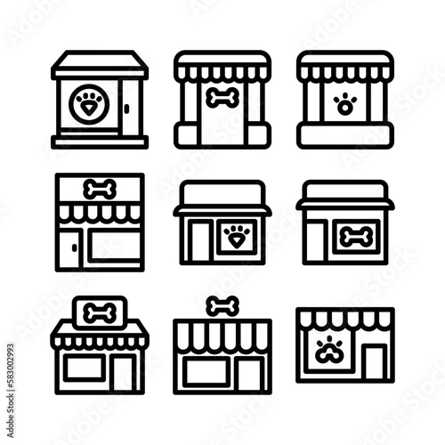 pet shop icon or logo isolated sign symbol vector illustration - high quality black style vector icons
