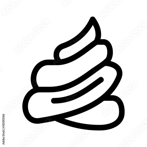 poop icon or logo isolated sign symbol vector illustration - high quality black style vector icons
