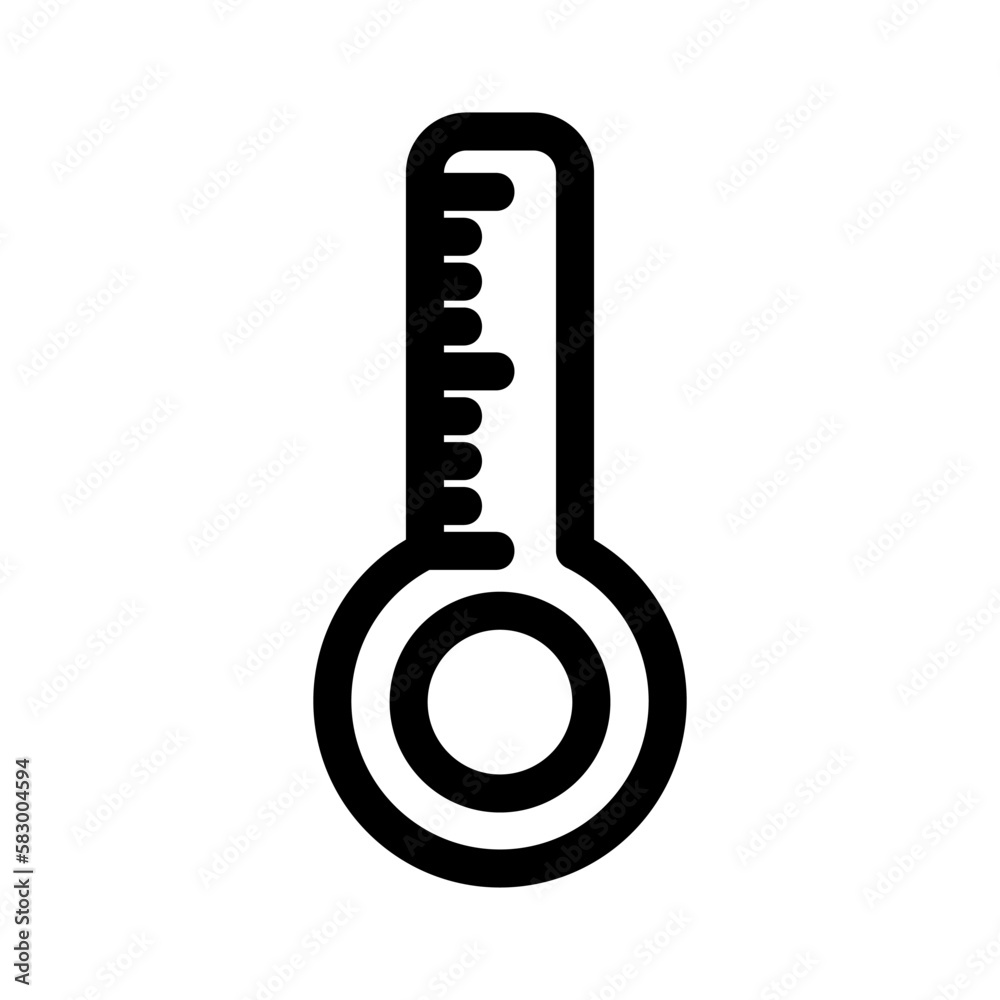 thermometer icon or logo isolated sign symbol vector illustration - high quality black style vector icons
