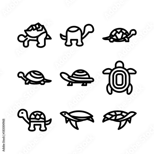 tortoise icon or logo isolated sign symbol vector illustration - high quality black style vector icons
