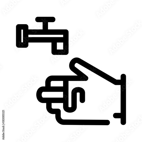 washing hands icon or logo isolated sign symbol vector illustration - high quality black style vector icons 