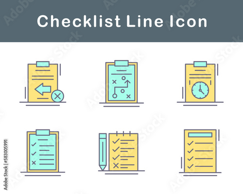 Checklist Vector Icon Set