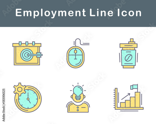 Employment Vector Icon Set