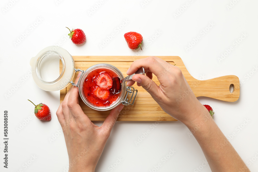 Delicious and sweet dessert - Panna Cotta, top view Delicious and sweet dessert - Panna Cotta, top view