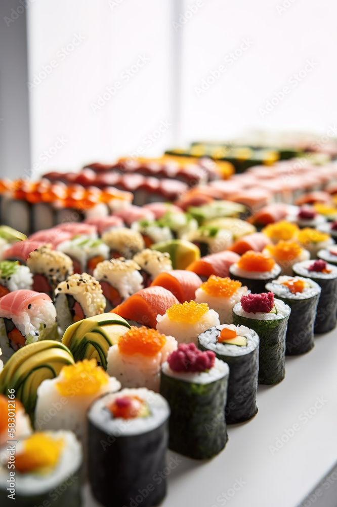 commercial food photography photo of sushi