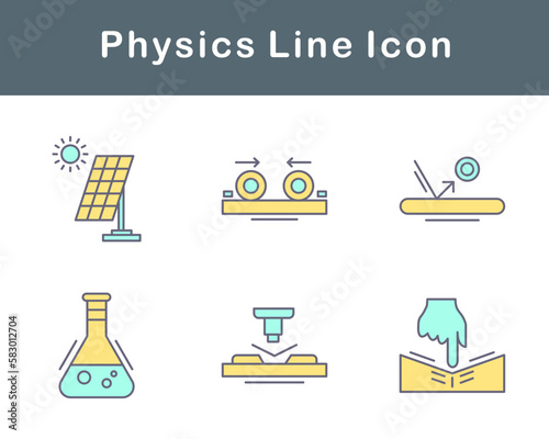 Physics Vector Icon Set