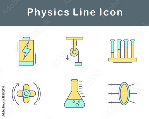 Physics Vector Icon Set