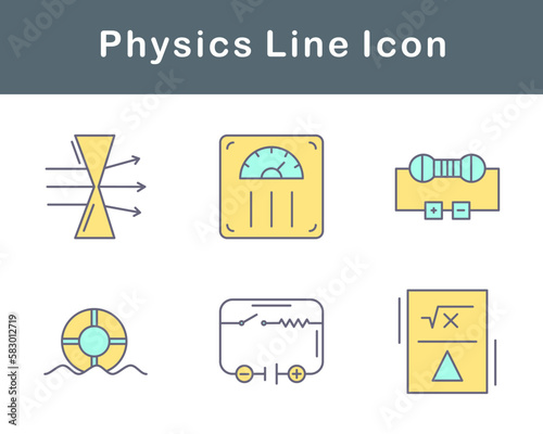 Physics Vector Icon Set