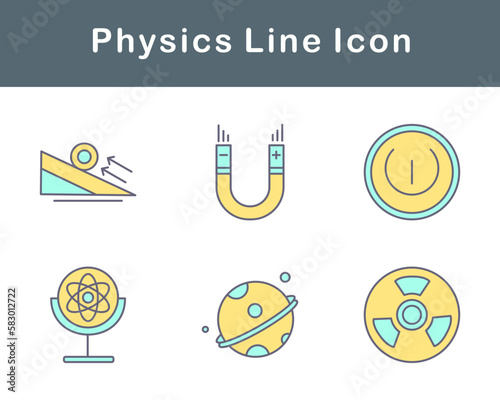 Physics Vector Icon Set