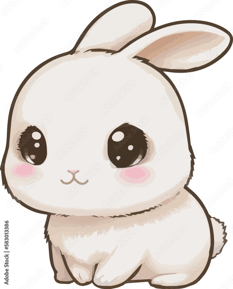 Bunny vector for kids illustrations. Rabbit cartoon vector Bunny vector for kids illustrations. Rabbit cartoon vector