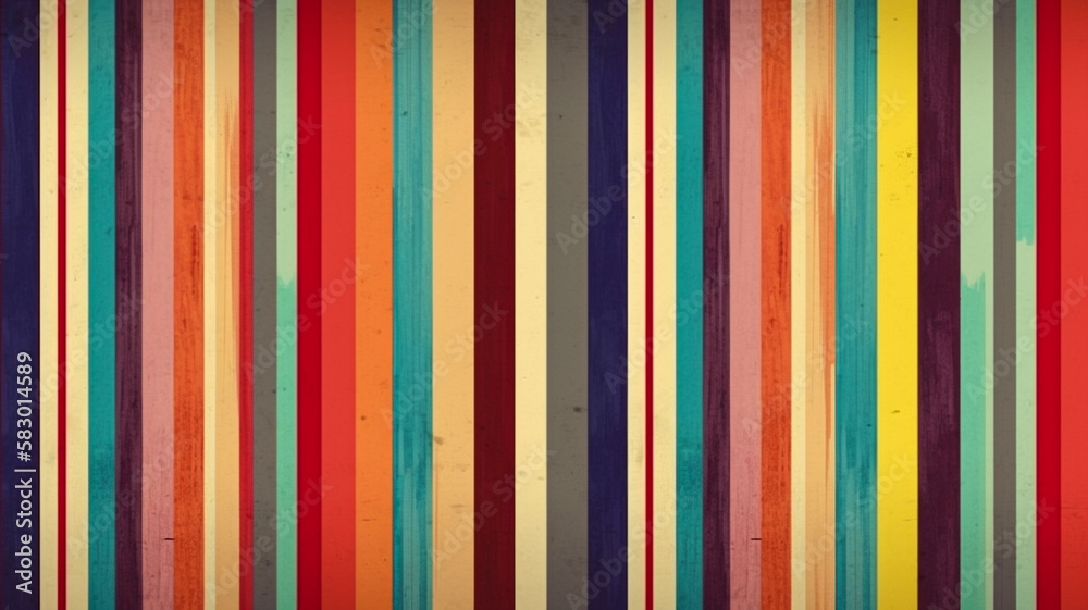 Retro Stripes - Generative AI Retro Stripes - Generative AI