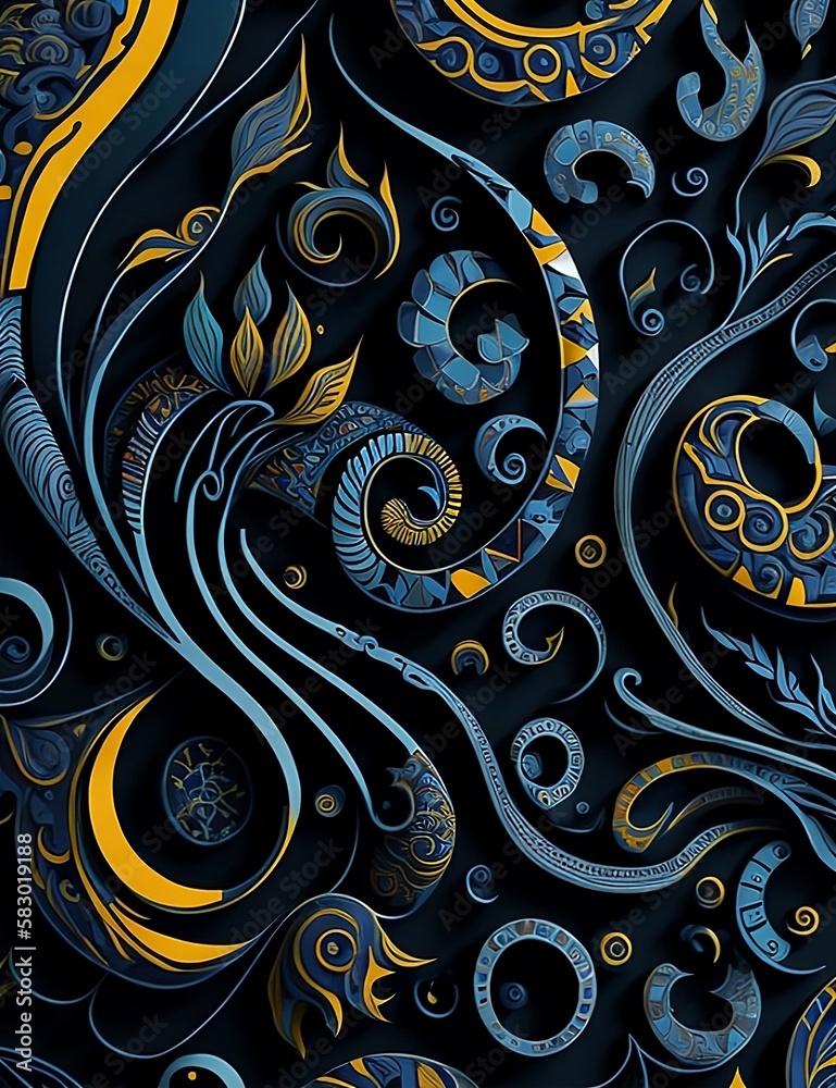 A brilliant mosaic of colors and shapes made bu Generative Ai A brilliant mosaic of colors and shapes made bu Generative Ai