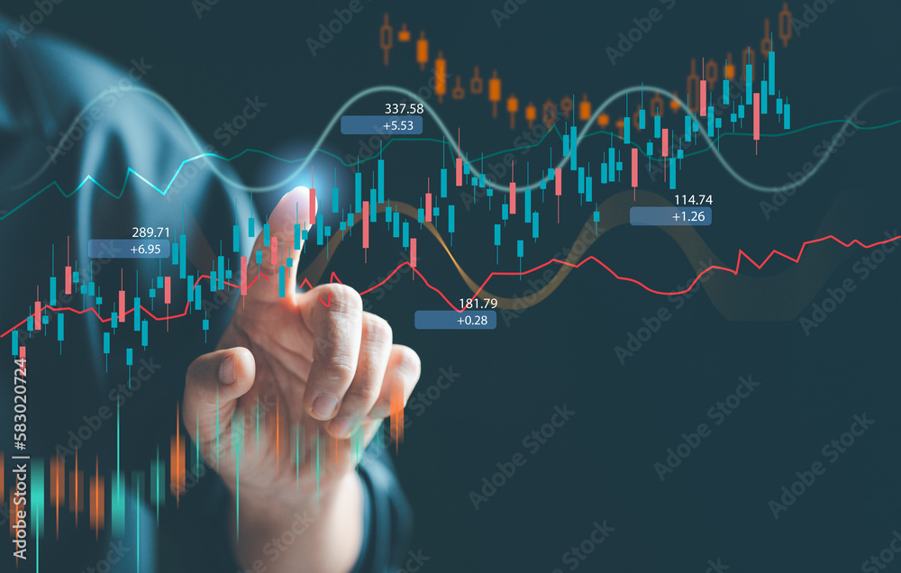 Investors are analysis growth charts and investing in stock market. Planning and strategy stock market trader or businesswoman online working in home. Finance digital data and technology concept. Investors are analysis growth charts and investing in stock market. Planning and strategy stock market trader or businesswoman online working in home. Finance digital data and technology concept.