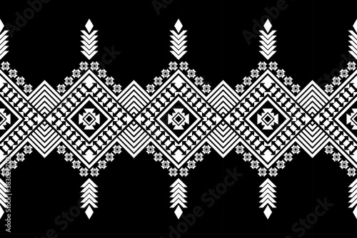 Seamless oriental geometric ethnic pattern for background or wallpaper. Carpet
