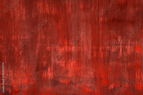 aged red brushed wooden table texture - nice abstract photo background