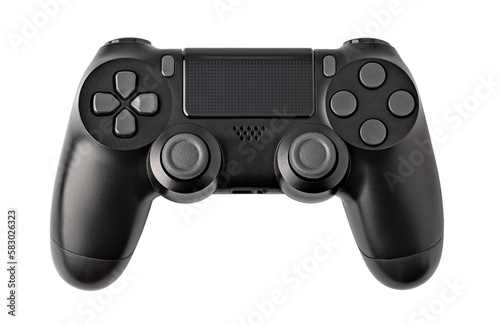 Video Game controller on transparent background. png file