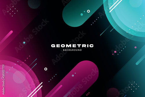 Gradient blob abstract shapes background. Colorful abstract background