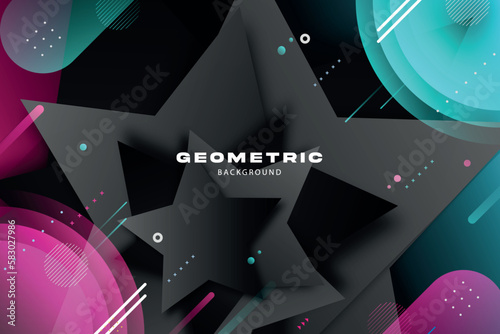 Gradient blob abstract shapes background. Colorful abstract background