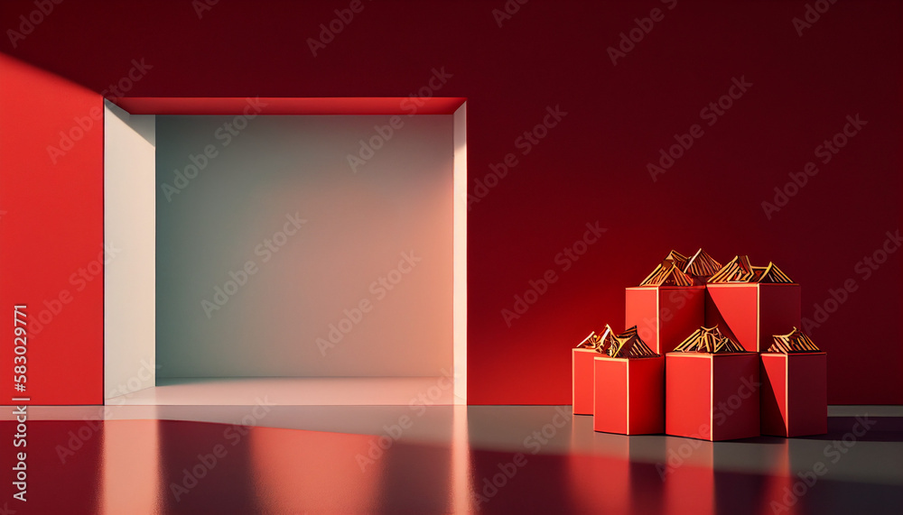 AI generates illustrations booth background AI generates illustrations booth background