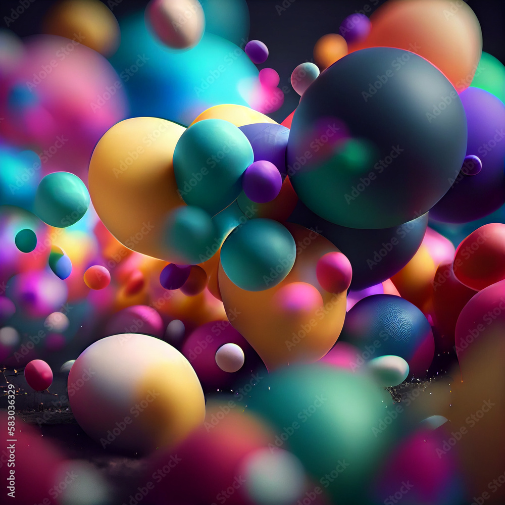 colorful balloon  abstract fun ,party ,happy theme background