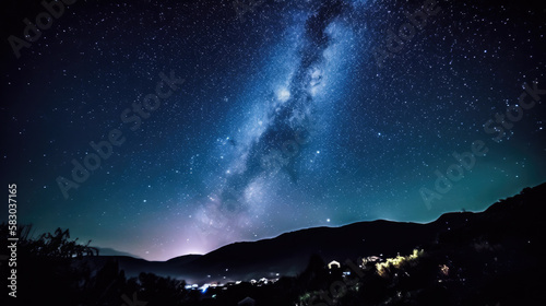 galaxy night sky long exposure